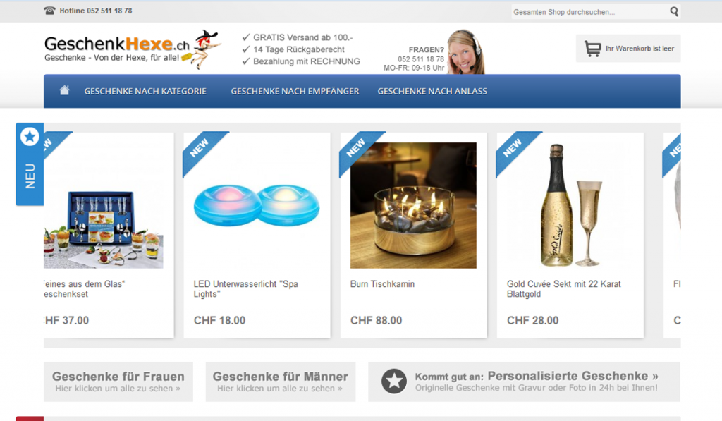 Geschenkhexe Screenshot